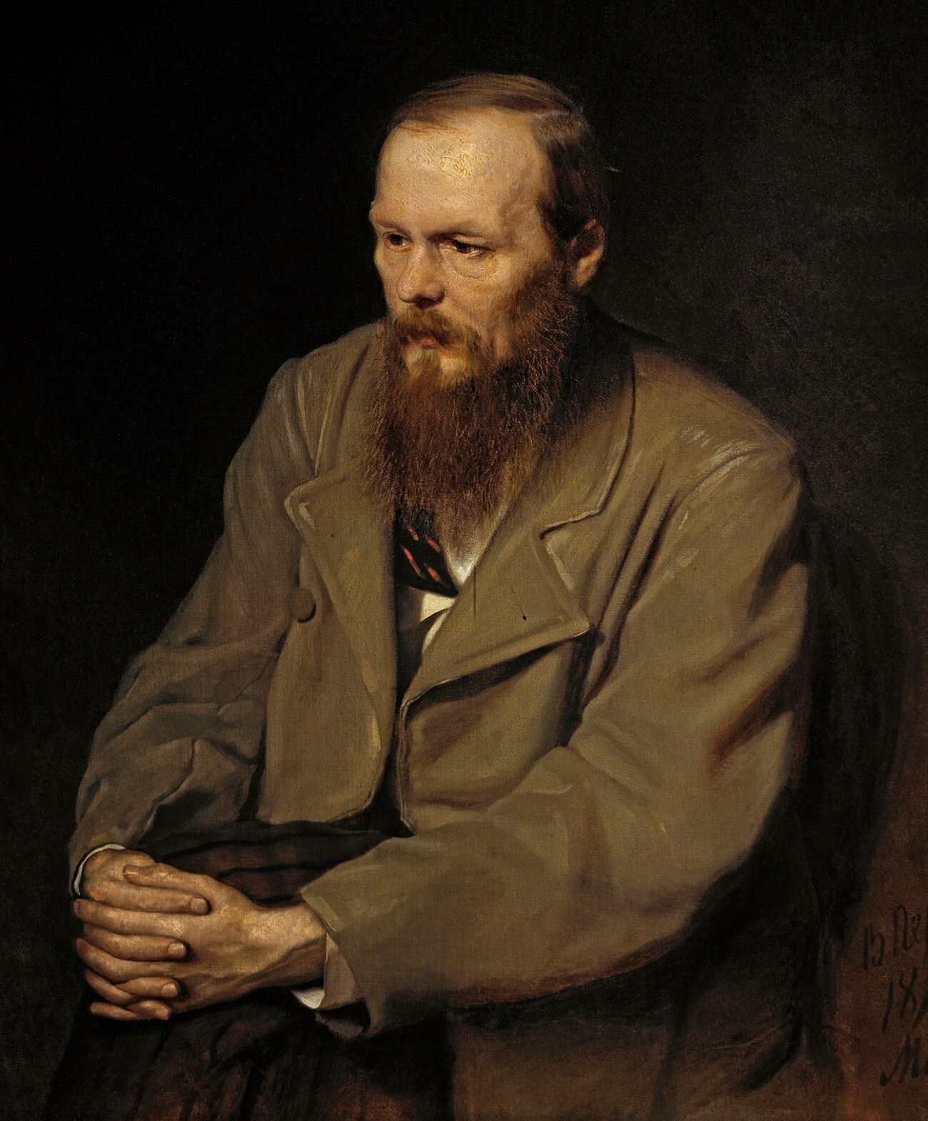 Retrato de Fiódor Dostoiévski, por Vassíli Perov, 1872.