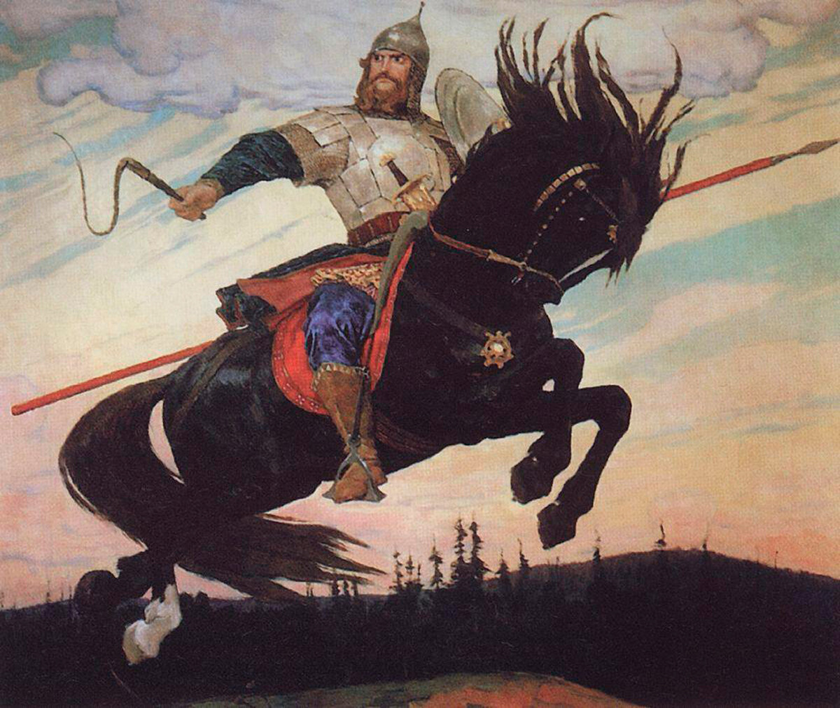 Viktor Vasnetsov. 'Heroic Leap', 1914