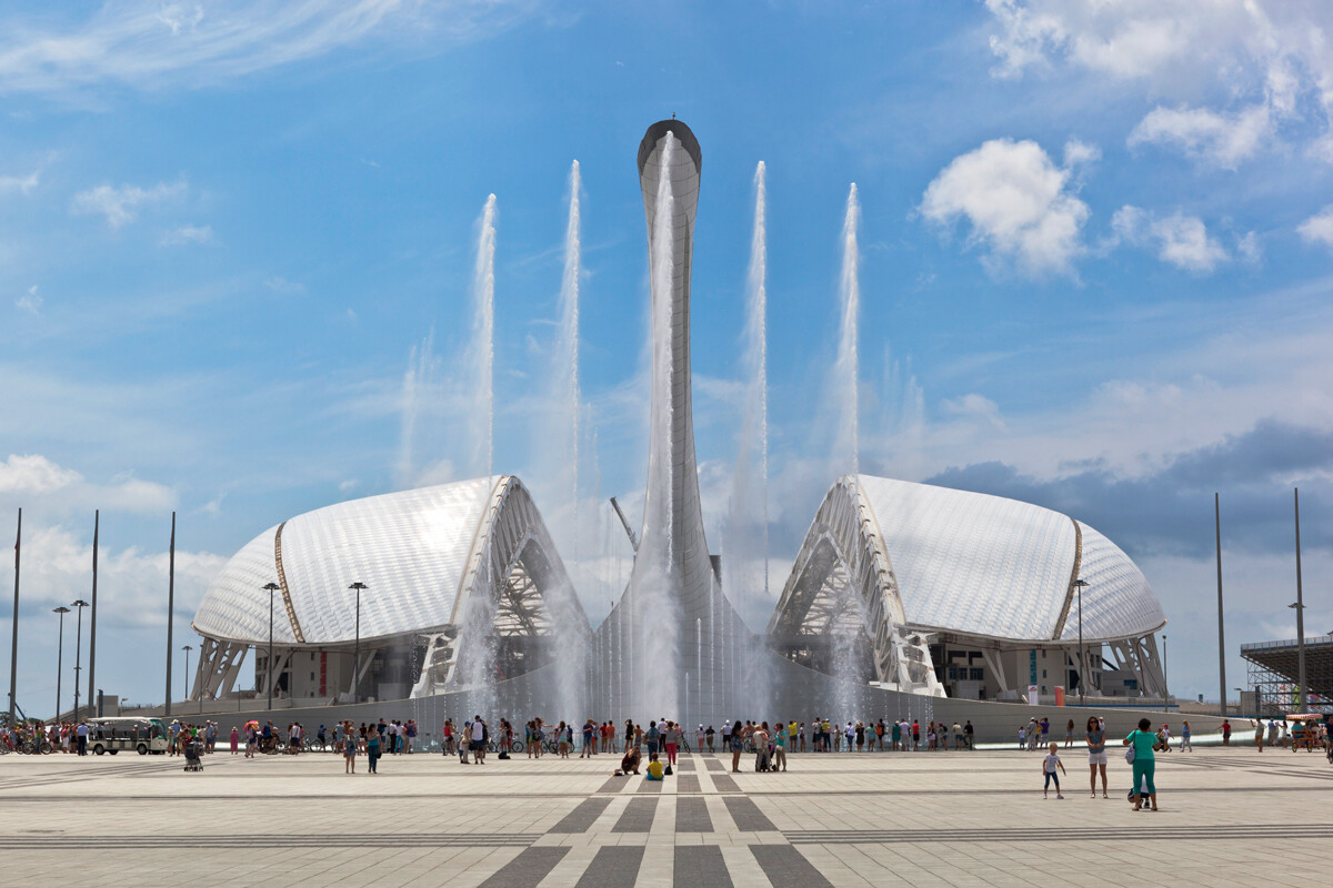 Olimpijski park Soči, stadion in fontana