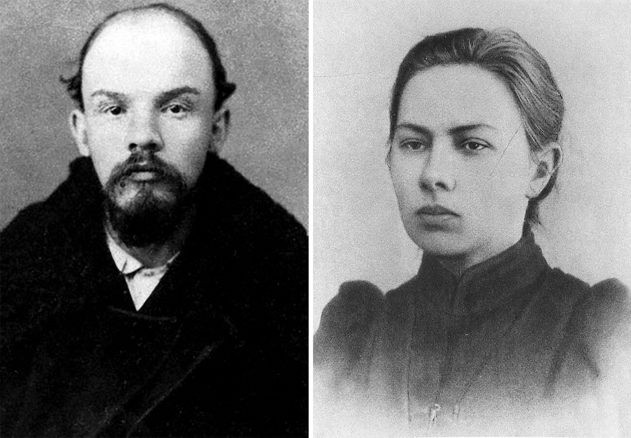 Lenin e la moglie Nadezhda Krupskaja, foto del 1895