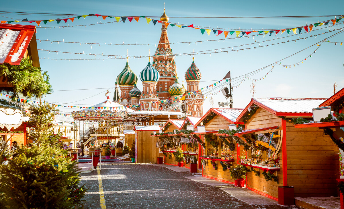 Christmas market on Red Square