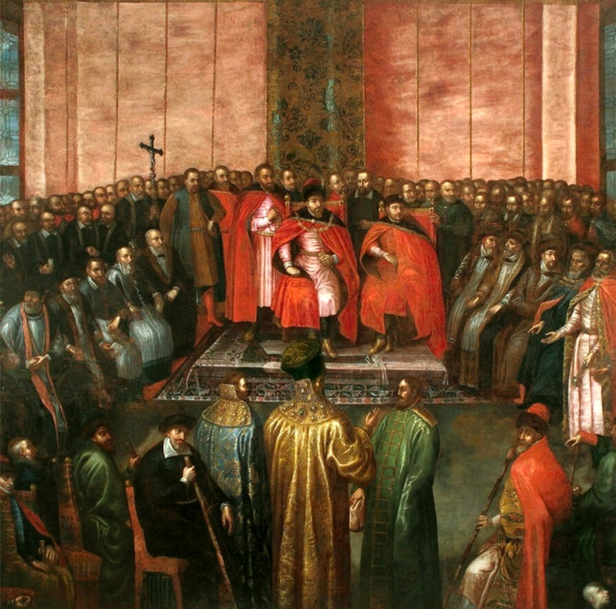 The Shuiskys' oath to King Sigismund III in Warsaw