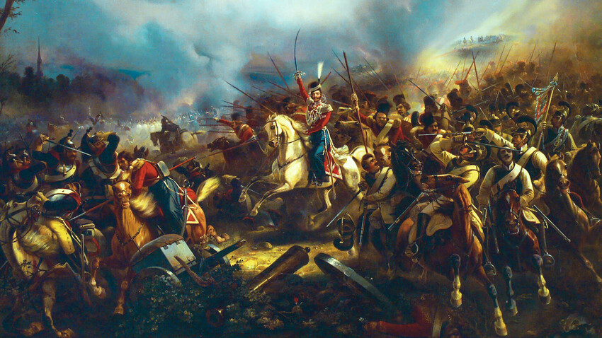 “L’assalto del reggimento della Guardia Imperiale cosacca a Lipsia”