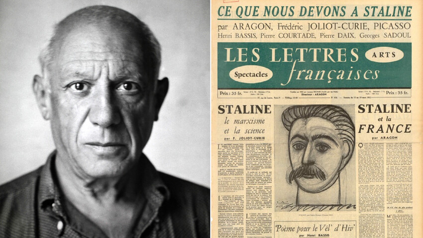 Pablo Picasso (1881-1973) e il contestatissimo ritratto di Stalin del 1953. L’originale fu restituito all’artista, ma è considerato perduto