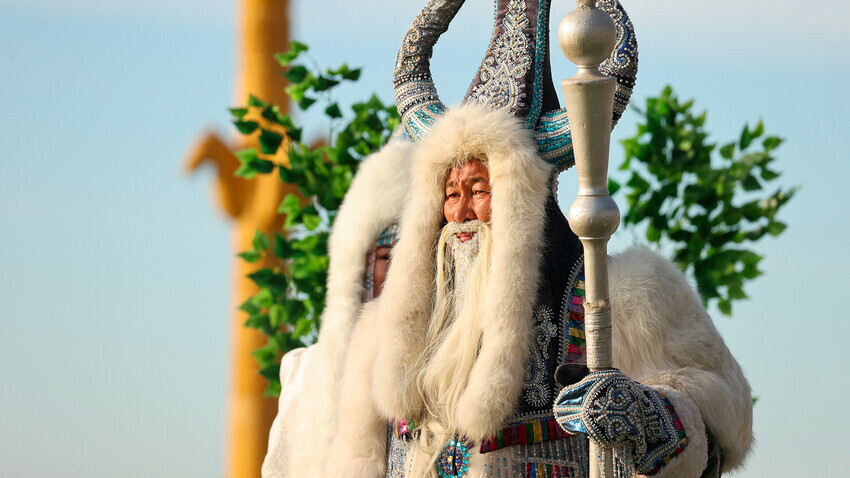 Yakut Santa Claus Chyskhaan (literally, Lord of the Cold)
