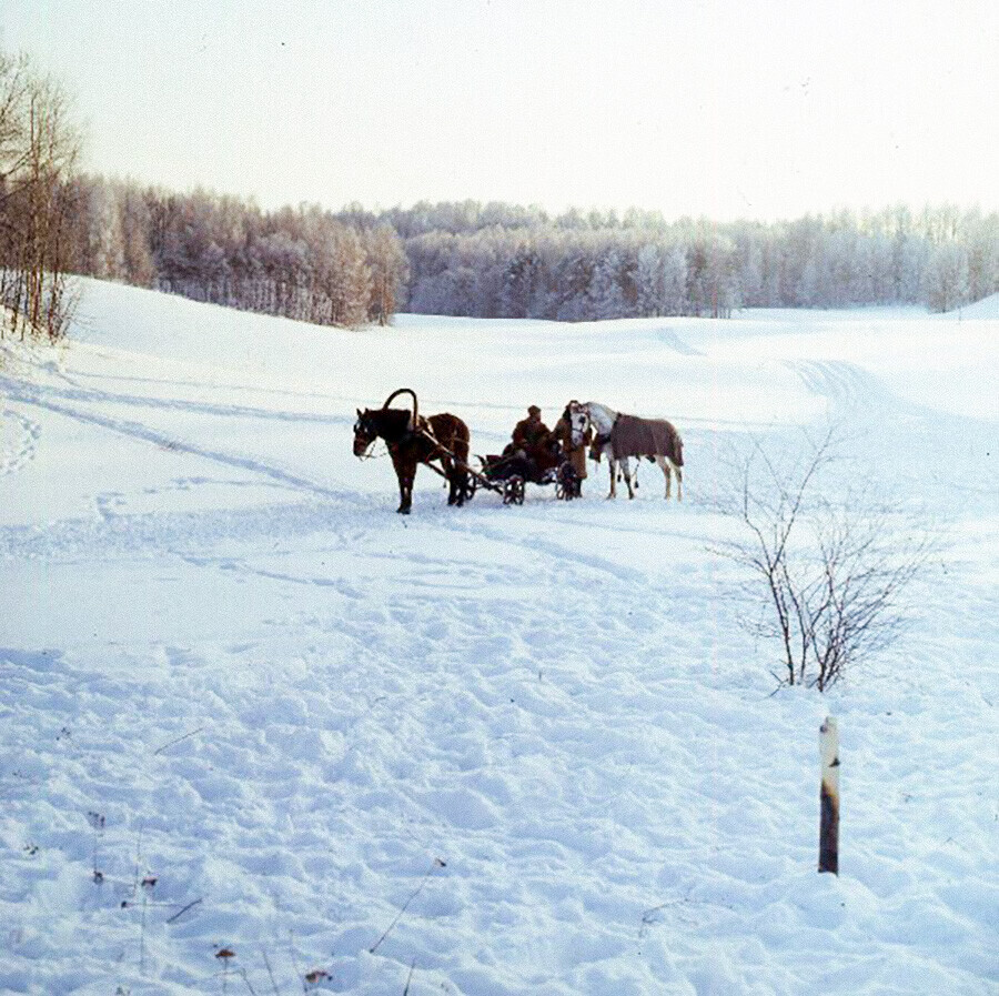 Direto do arquivo: fotos antigas coloridas do inverno russo