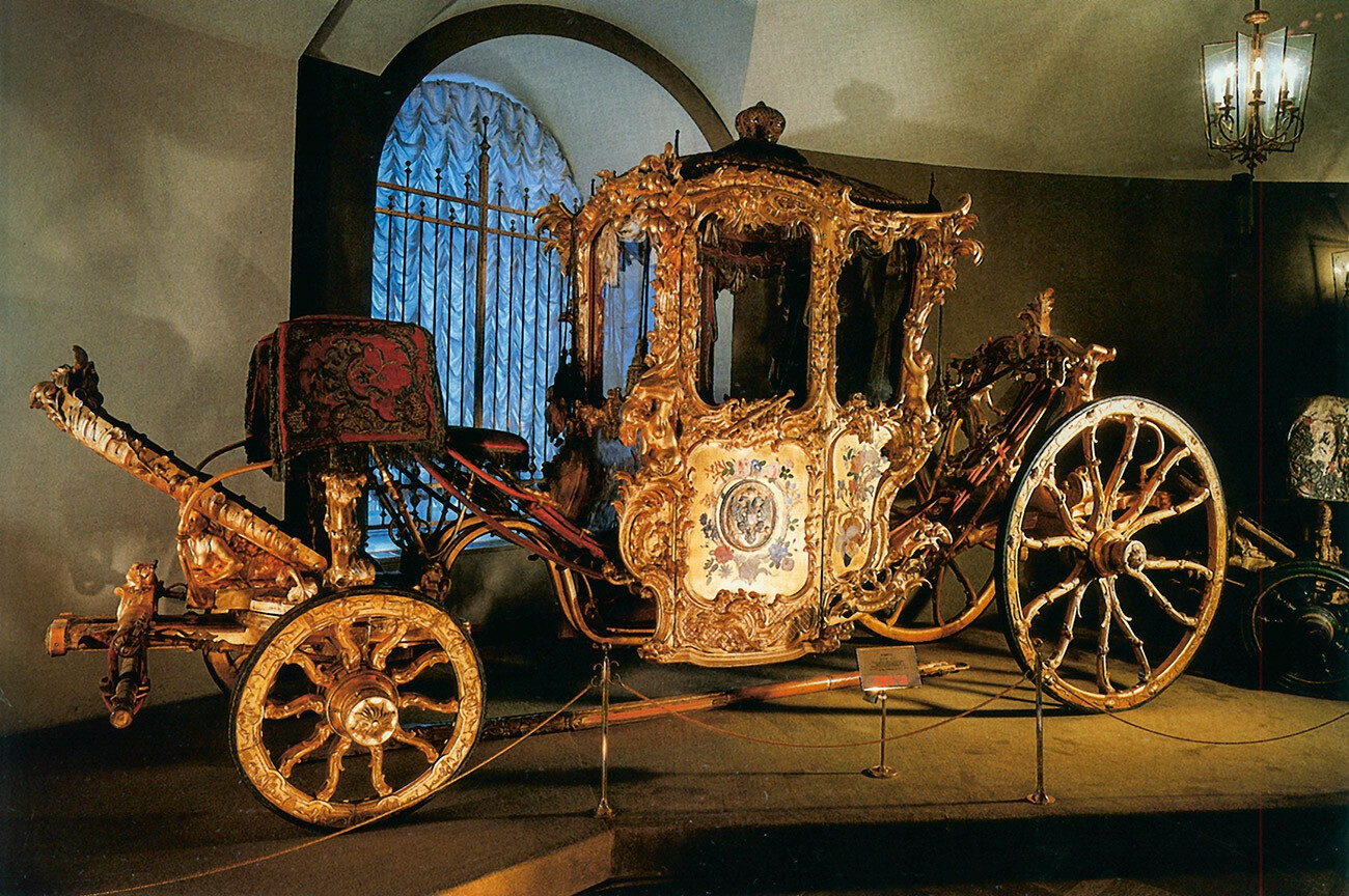 A carriage given to Elizabeth by Friedrich II the Great