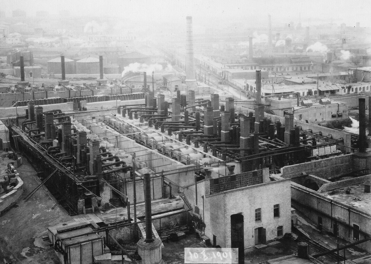 Perusahaan Produksi Nobel Nafta Bersaudara di Baku, Azerbaijan. 1875-1920.