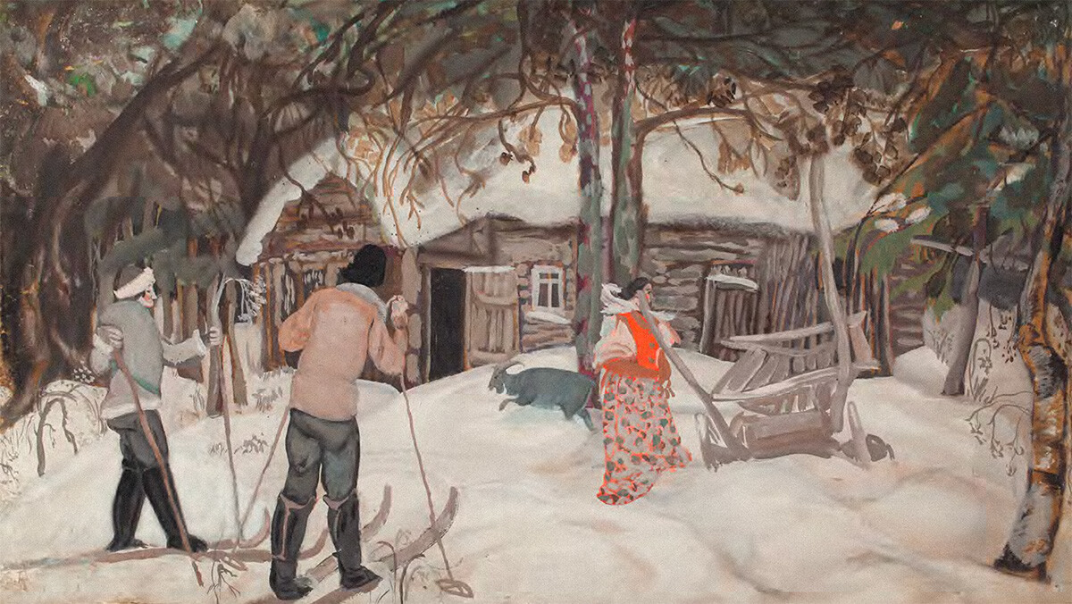 Ski en Finlande, 1913

