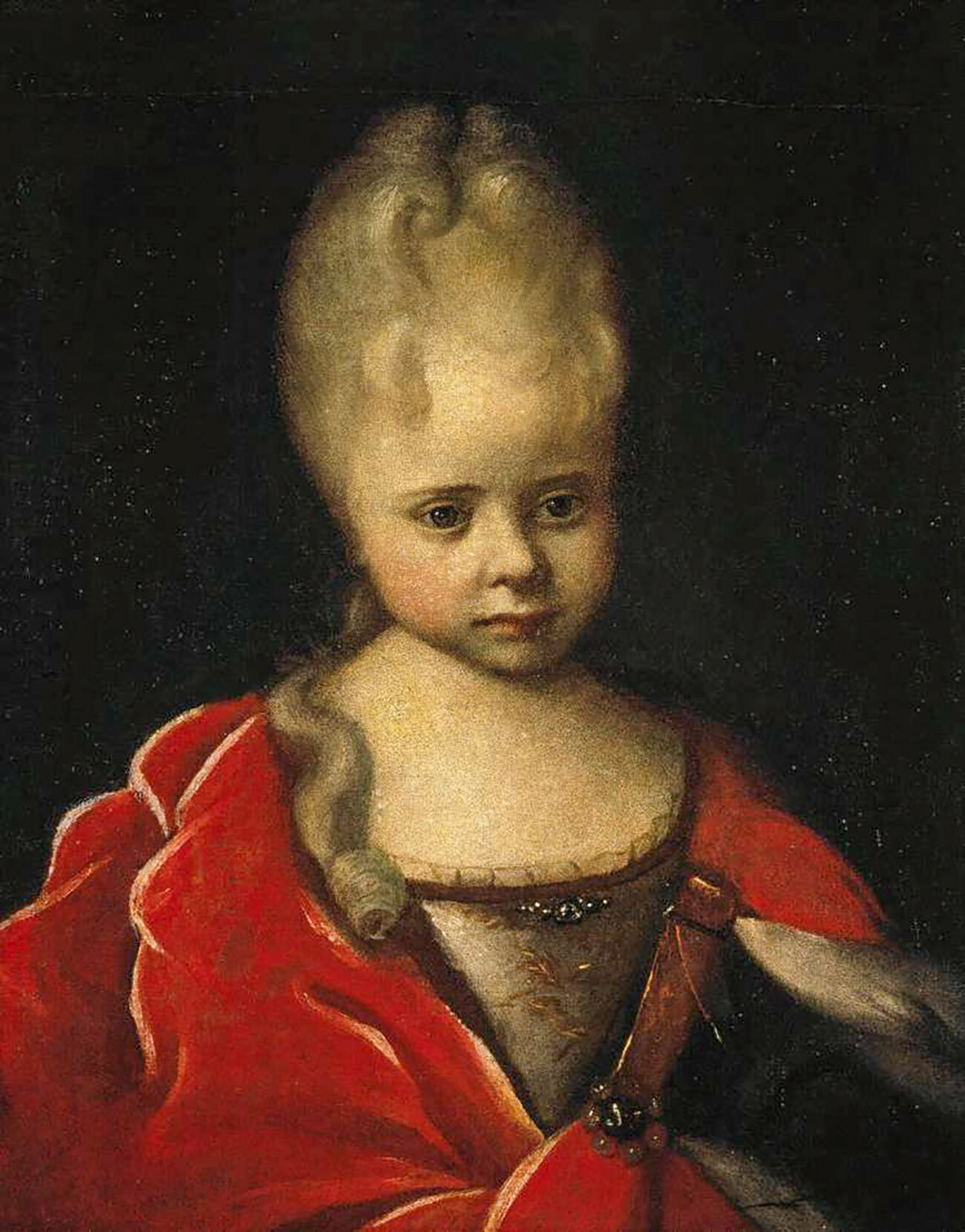 Retrato de Isabel Petrovna de niña, 1712-1713.
