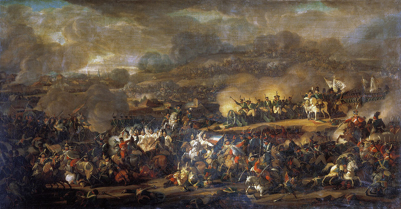 Battle of Leipzig at the Wachau Heights.