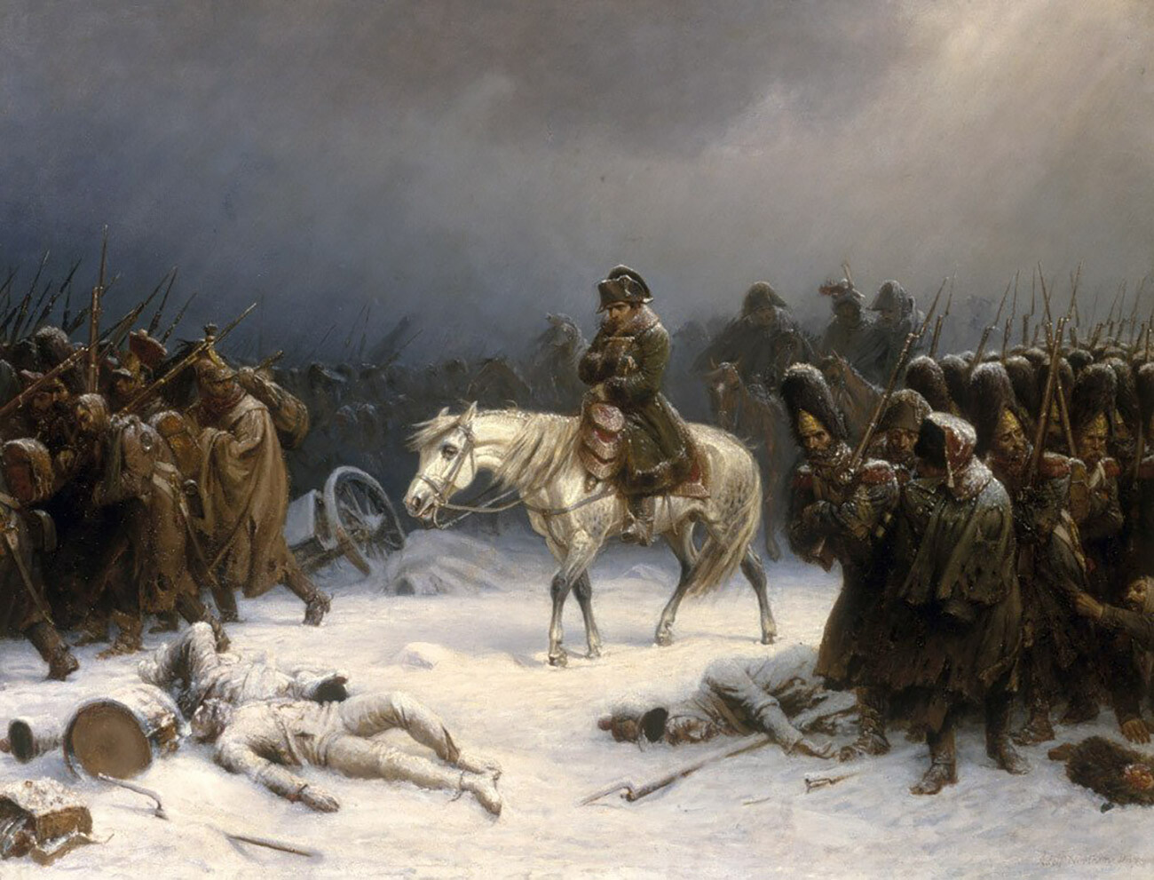 La retirada de Napoleón de Rusia.