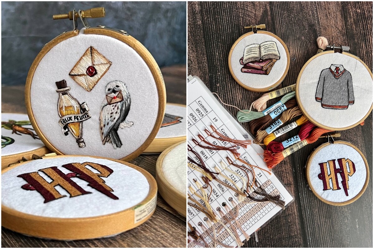 Harry Potter style embroidery
