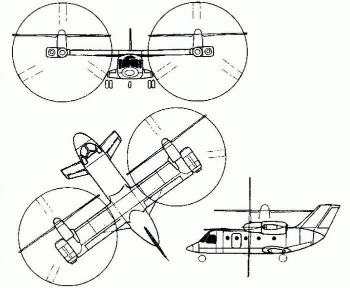 Esquema del Mi-30 soviético.
