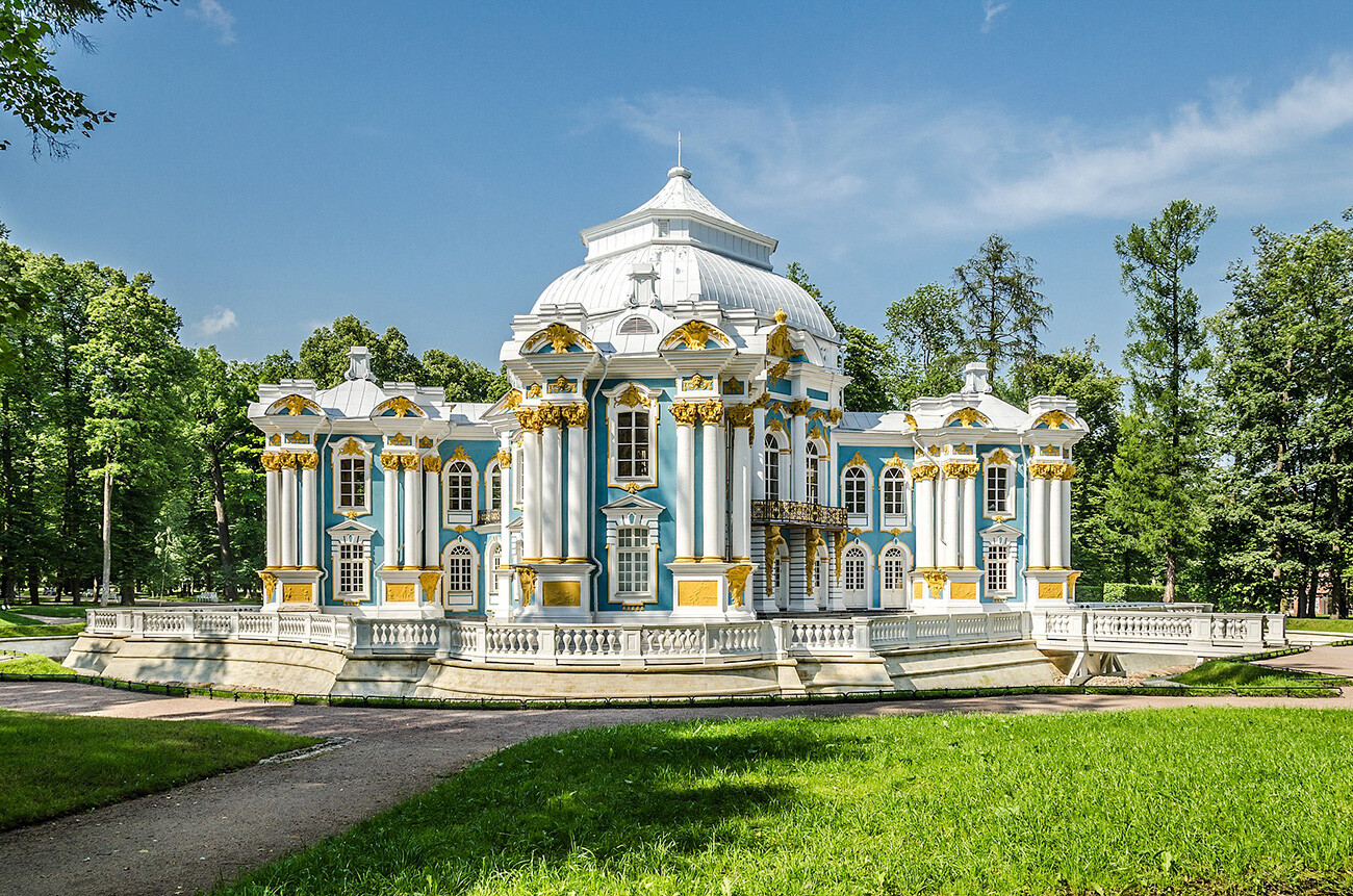 Pavillon de l'Ermitage dans le parc Catherine