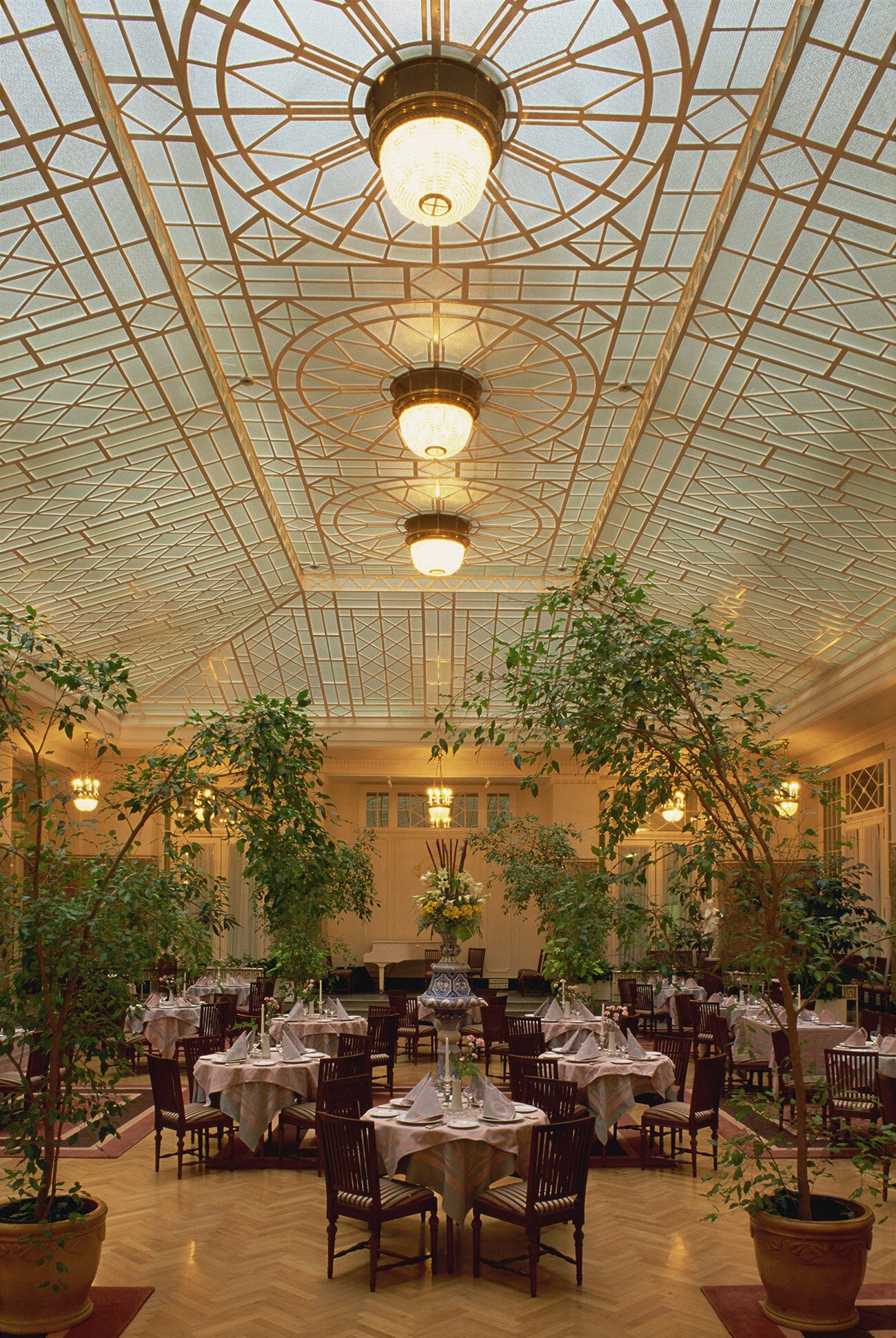 Winter Garden Restaurant, The Astoria Hotel, St. Petersburg, Russia.