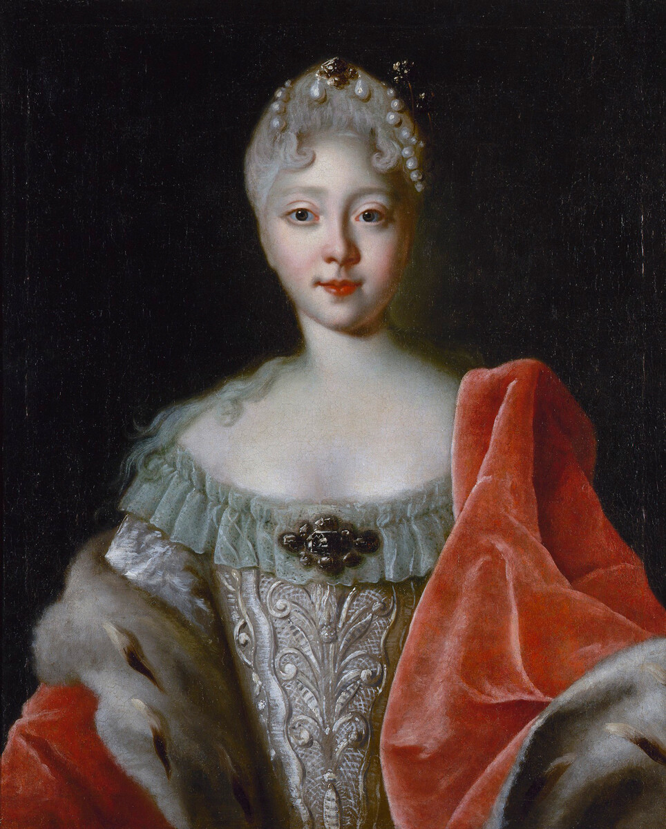 Портрет Елизаветы Петровны, 1720, Луи Каравак.