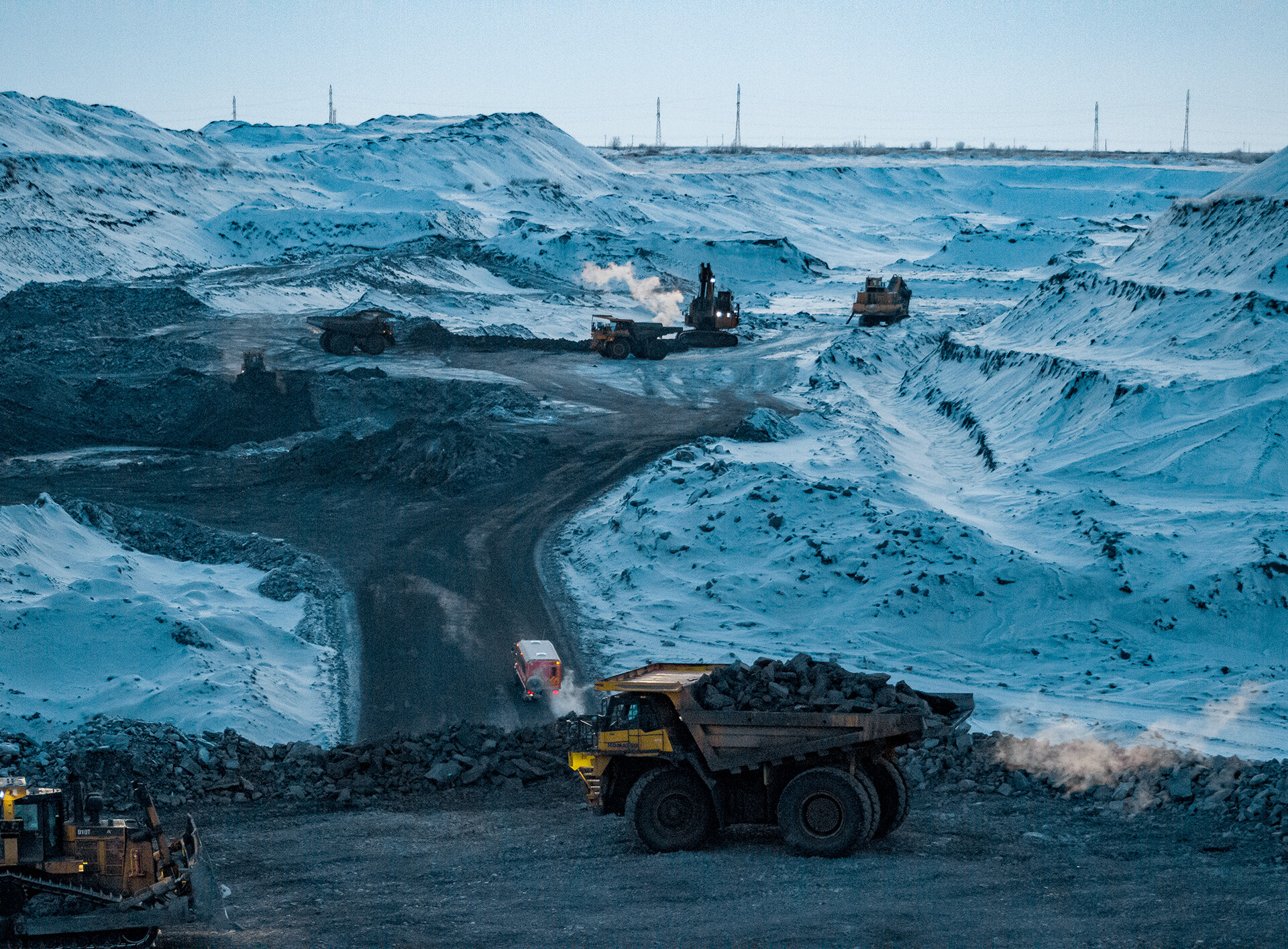 The Yunyaginsky quarry is the first in the Arctic. It used to be believed that open-pit coal mining was impossible in these latitudes. The second one, by the way, is being built now, and it is also here, in Taymyr.
