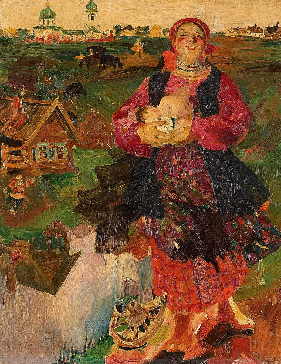 “Madre Russia“, dpinto del pittore Filipp Maljavin (1869-1940) 