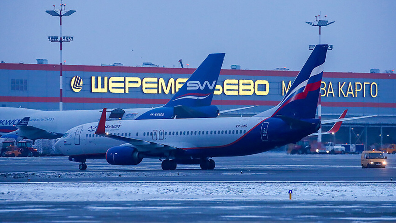 Sheremetyevo airport in Moscow