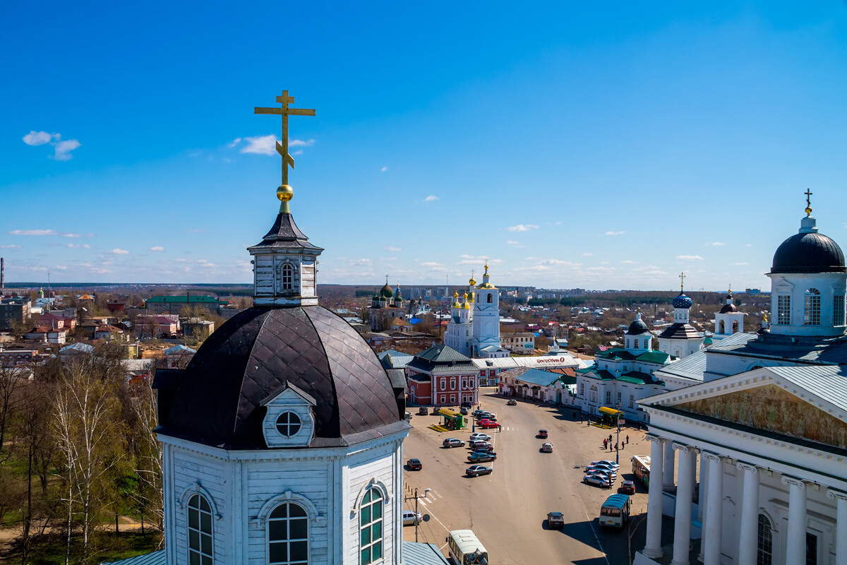 Арзамас, поглед са Воскресенског храма.