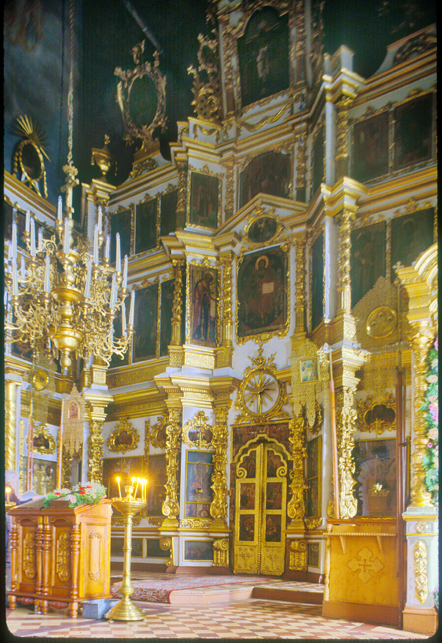 Couvent de la Trinité. Cathédrale de la Trinité, iconostase. 26 octobre 2001