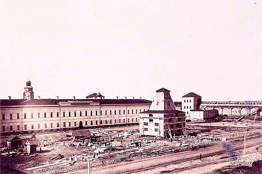 The construction works in 1862