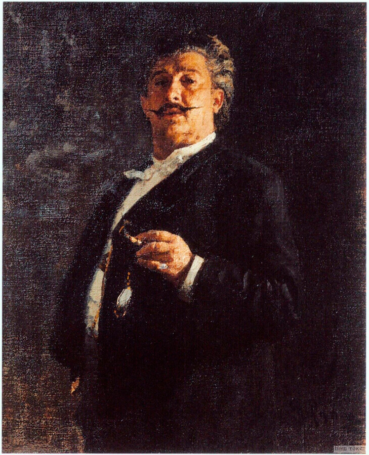 Ilya Repin. Portrait of Mikhail Mikeshin, 1888