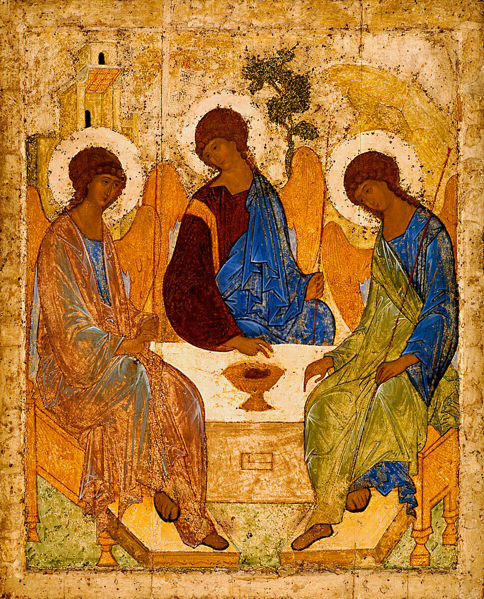 Икона „Тројица“, 1425-1427, Андреј Рубљов. 
