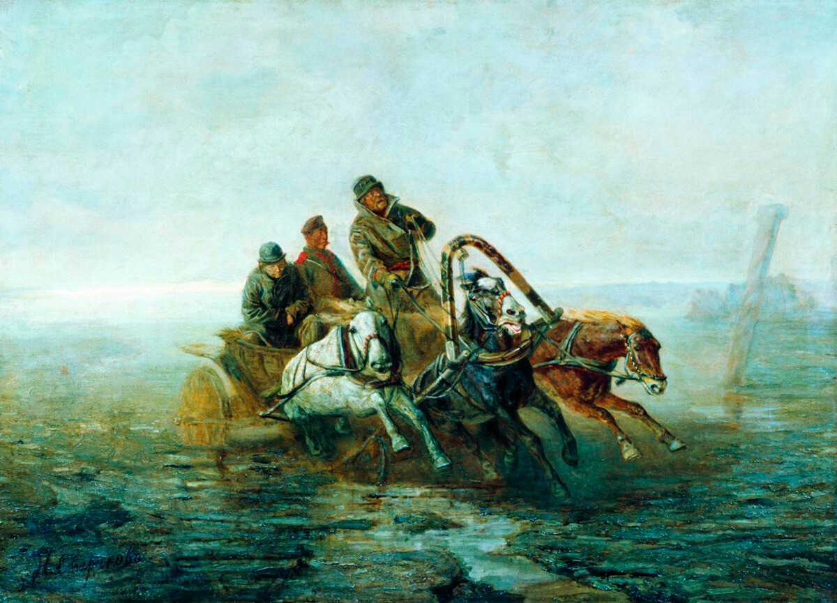 Do Gradioso Caminho Siberiano, 1883, Nikolai Svertchikov.