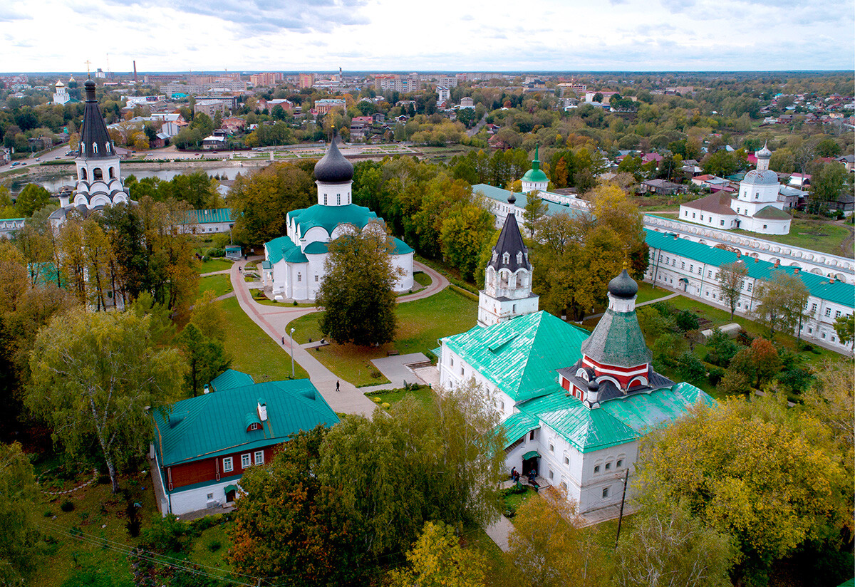 Vista aérea del Kremlin de Alexandrov, en la ciudad de Alexandrov.
