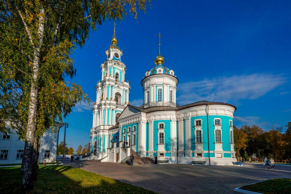 The Epiphany Cathedral in Kostroma, recreated in 2023, the current place of the Feodorovskaya Icon