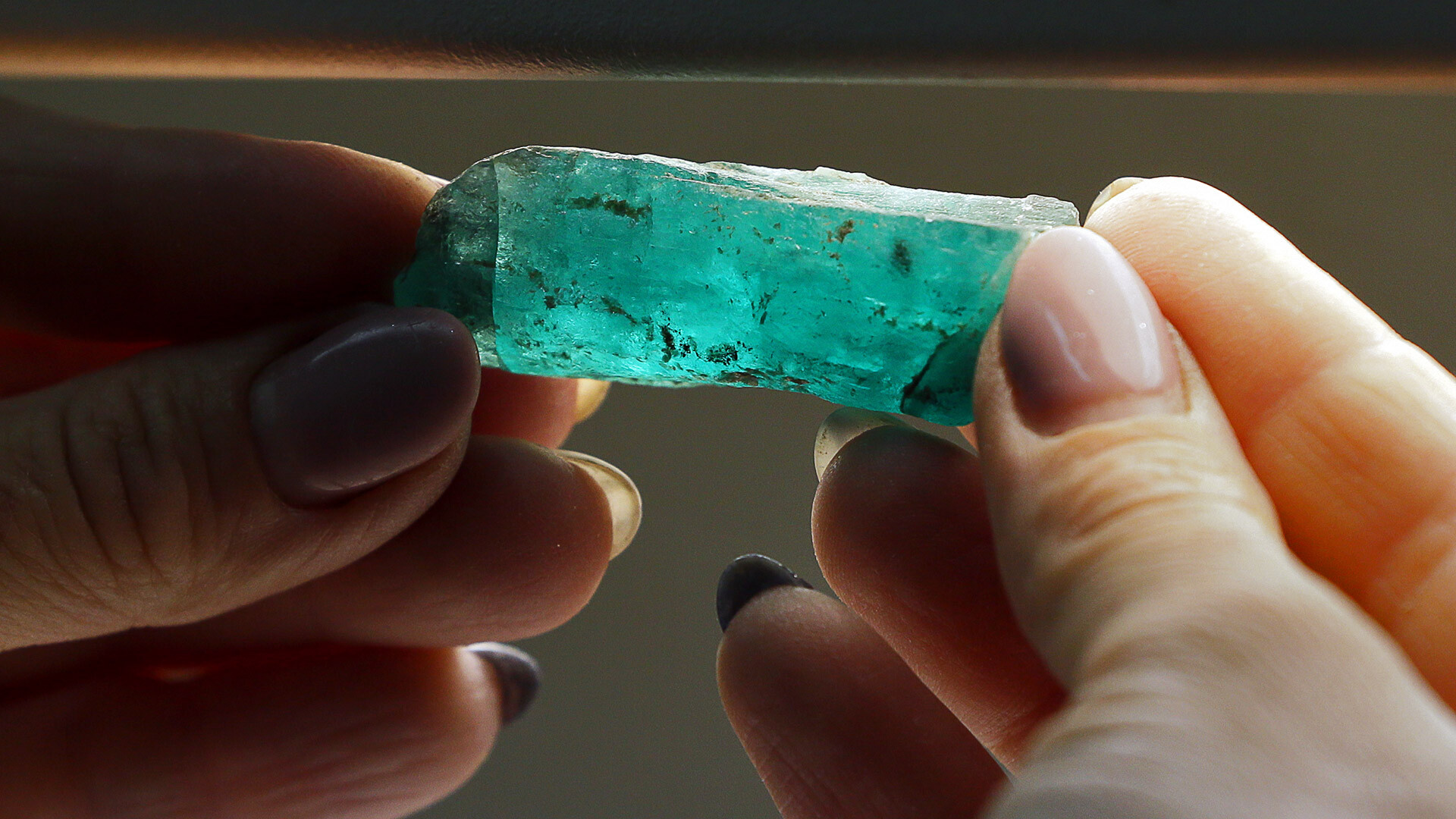 An emerald from the Malyshev mine.