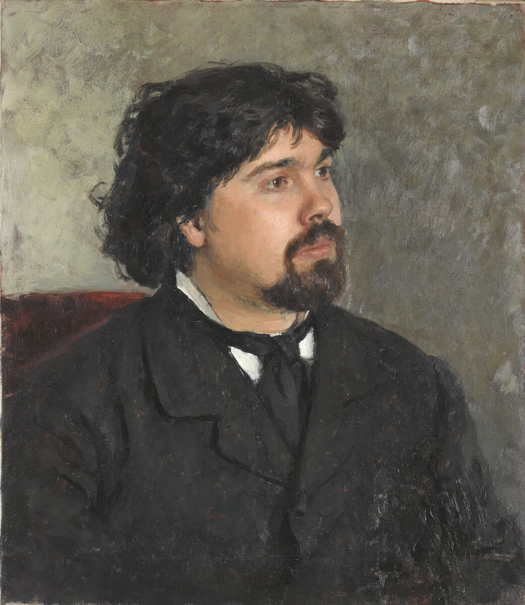 Portrait of Surikov by Ilya Repin.
