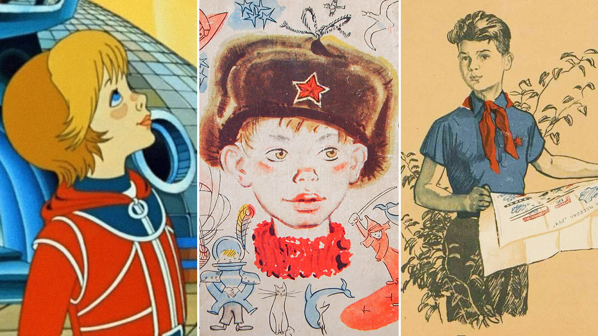 Роман Качанов/«Союзмультфильм», 1981; Издательство «Малыш», 1968; Детгиз, 1955