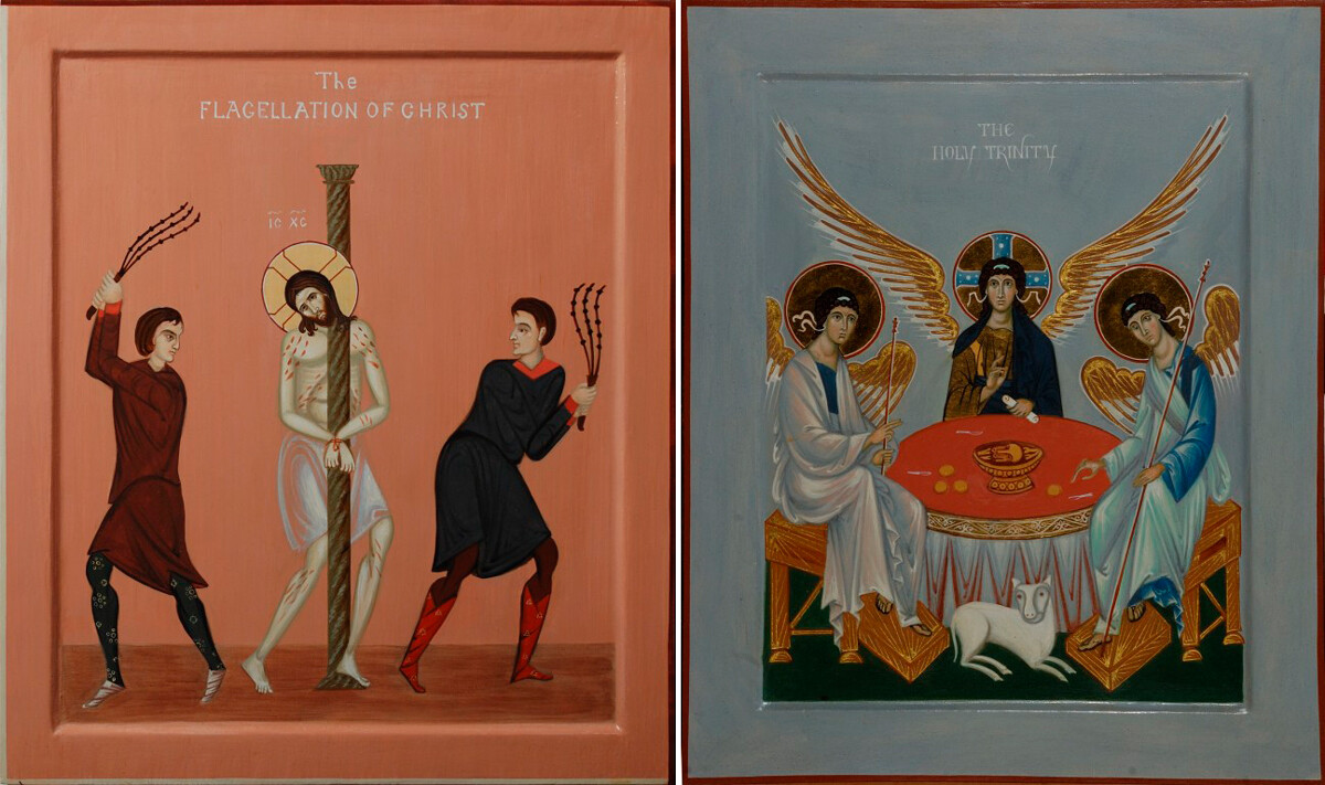 La Flagellation de Jésus et La Trinité par Filipp Davydov