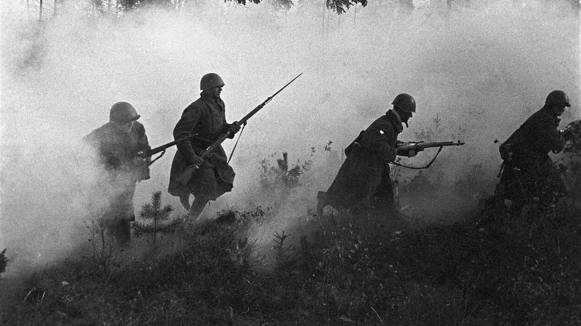 Soviet infantry attack.