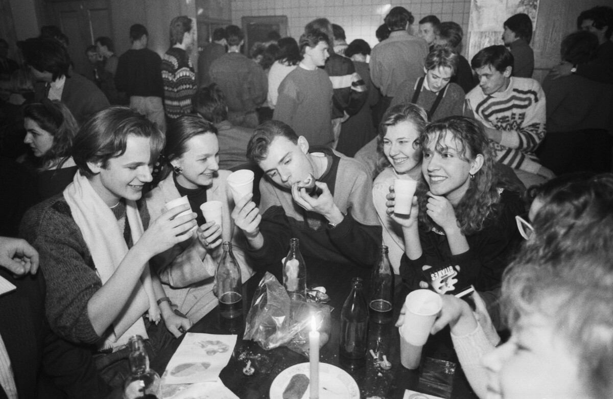 Celebrazioni della festa studentesca del “Tatjanin Den” nel 1993