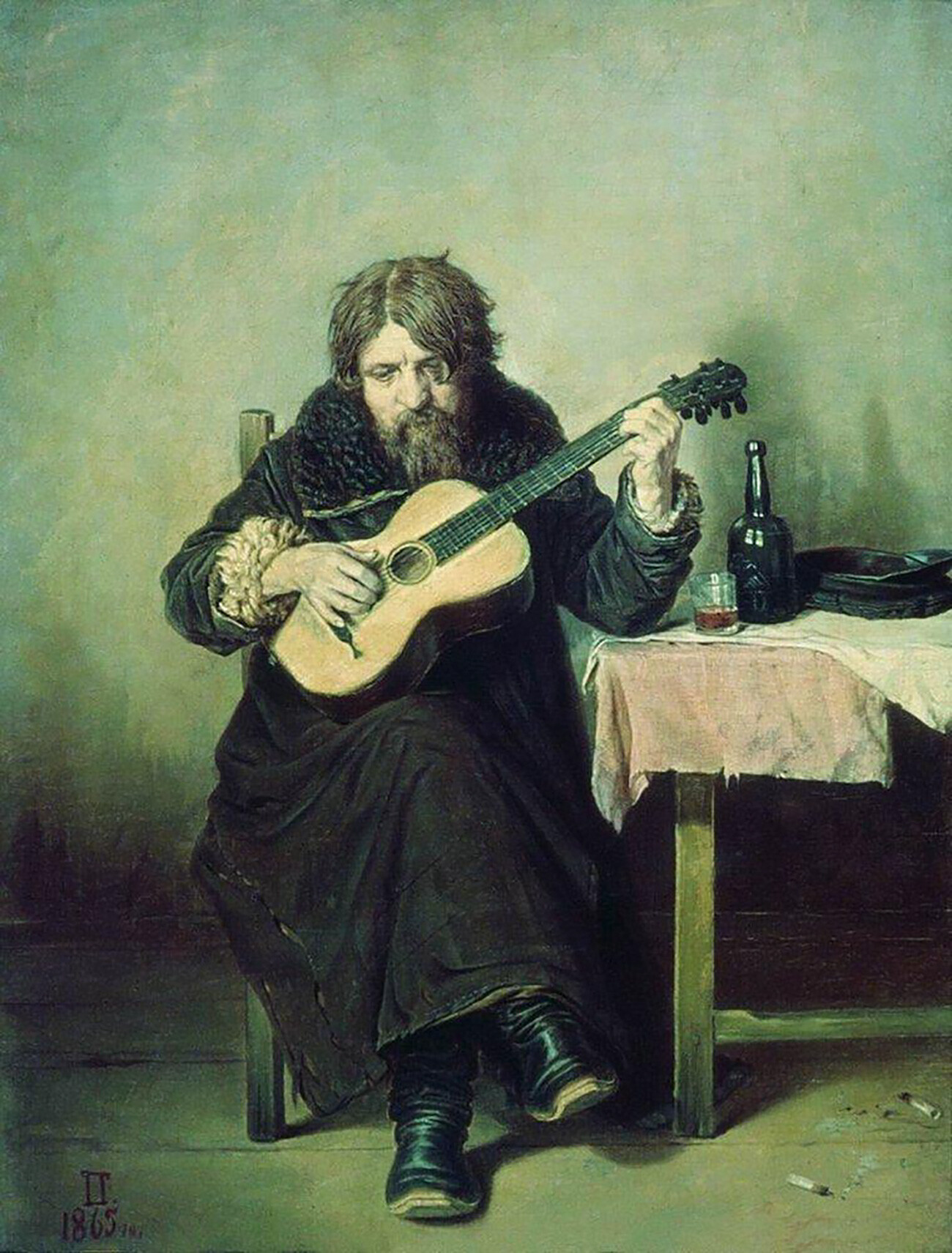 Vassíli Perov, “Guitarrista Solitário”, 1865.