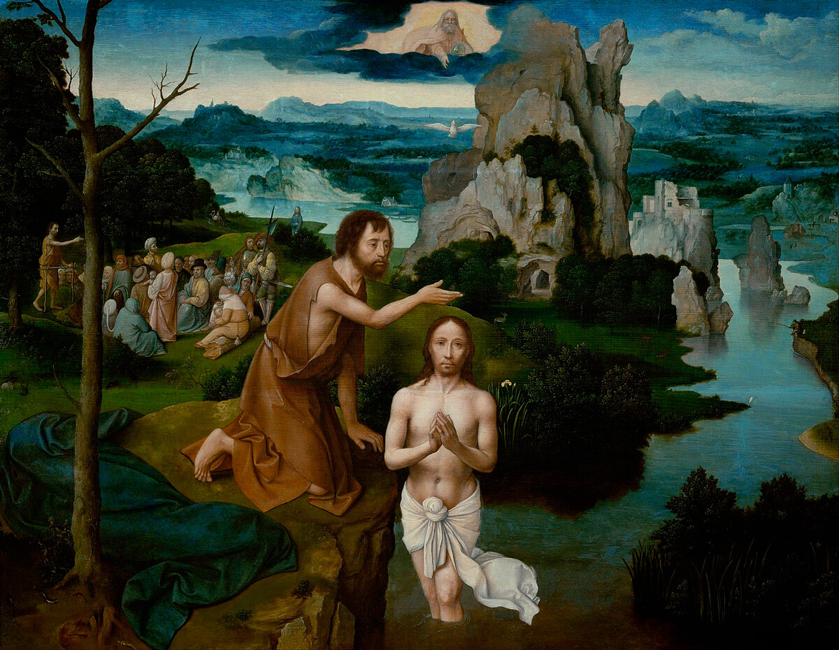 Jezusov krst. ok. 1515, Joachim Patinir 
