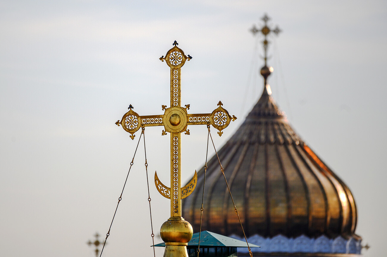 Kubah Katedral Kristus Sang Juru Selamat, Moskow.