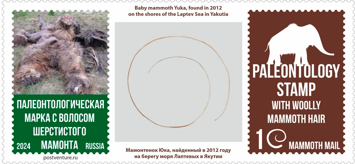 Des timbres avec un véritable poil de mammouth émis en Iakoutie