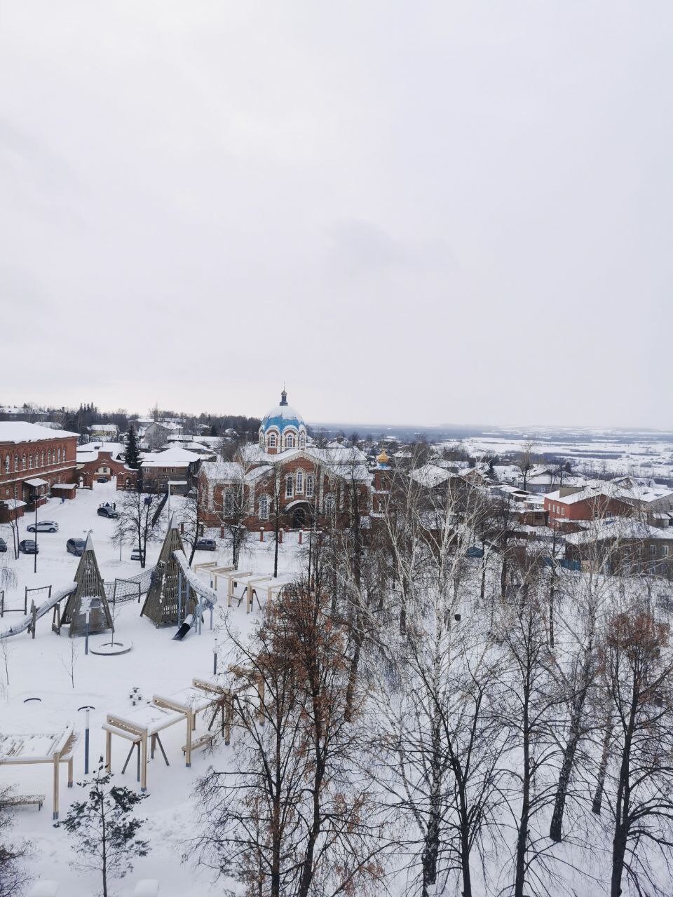 Град Бирск (Башкортостан), поглед са звоника цркве