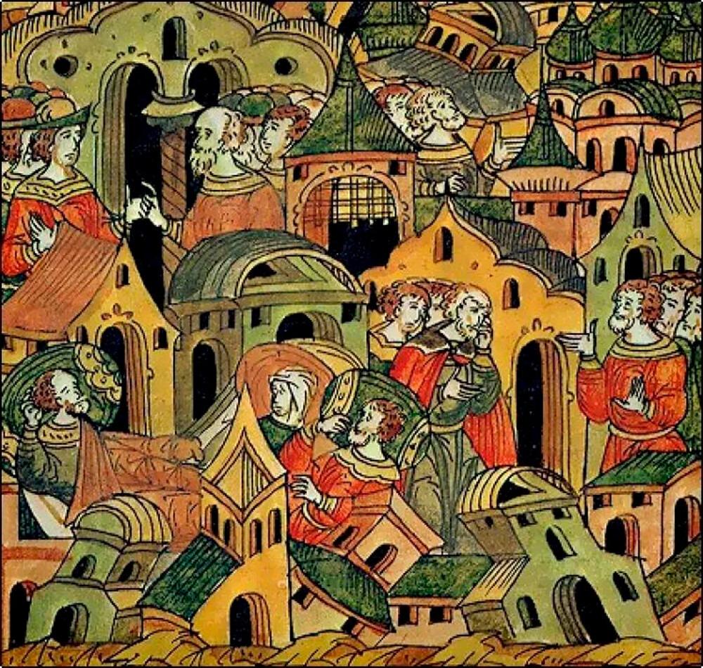 Terremoto en Moscú en 1445. Crónica personal del siglo XVI