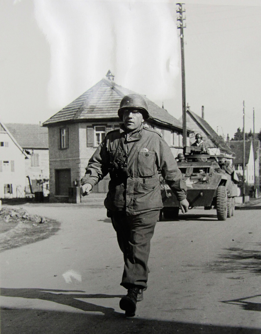 Borís Parsh en Tannheim, 1945.