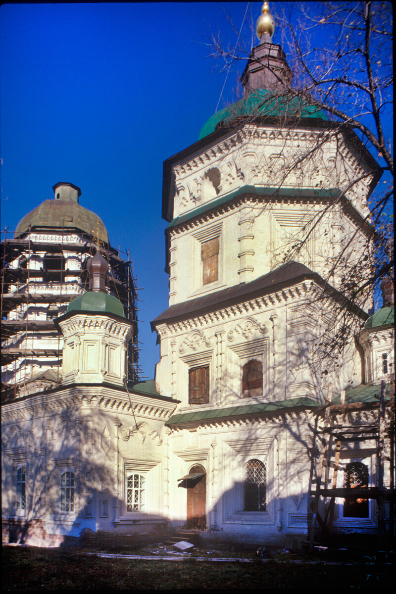 Irkutsk. Church of the Trinity (1754-75). Southeast view. Decorated with 