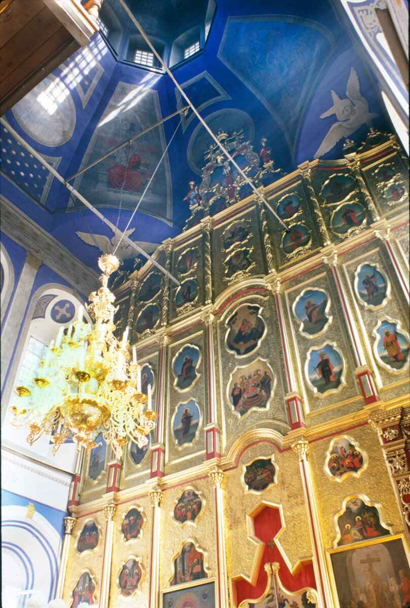 Church of the Elevation of the Cross. View east toward the icon screen. October 4, 1999
