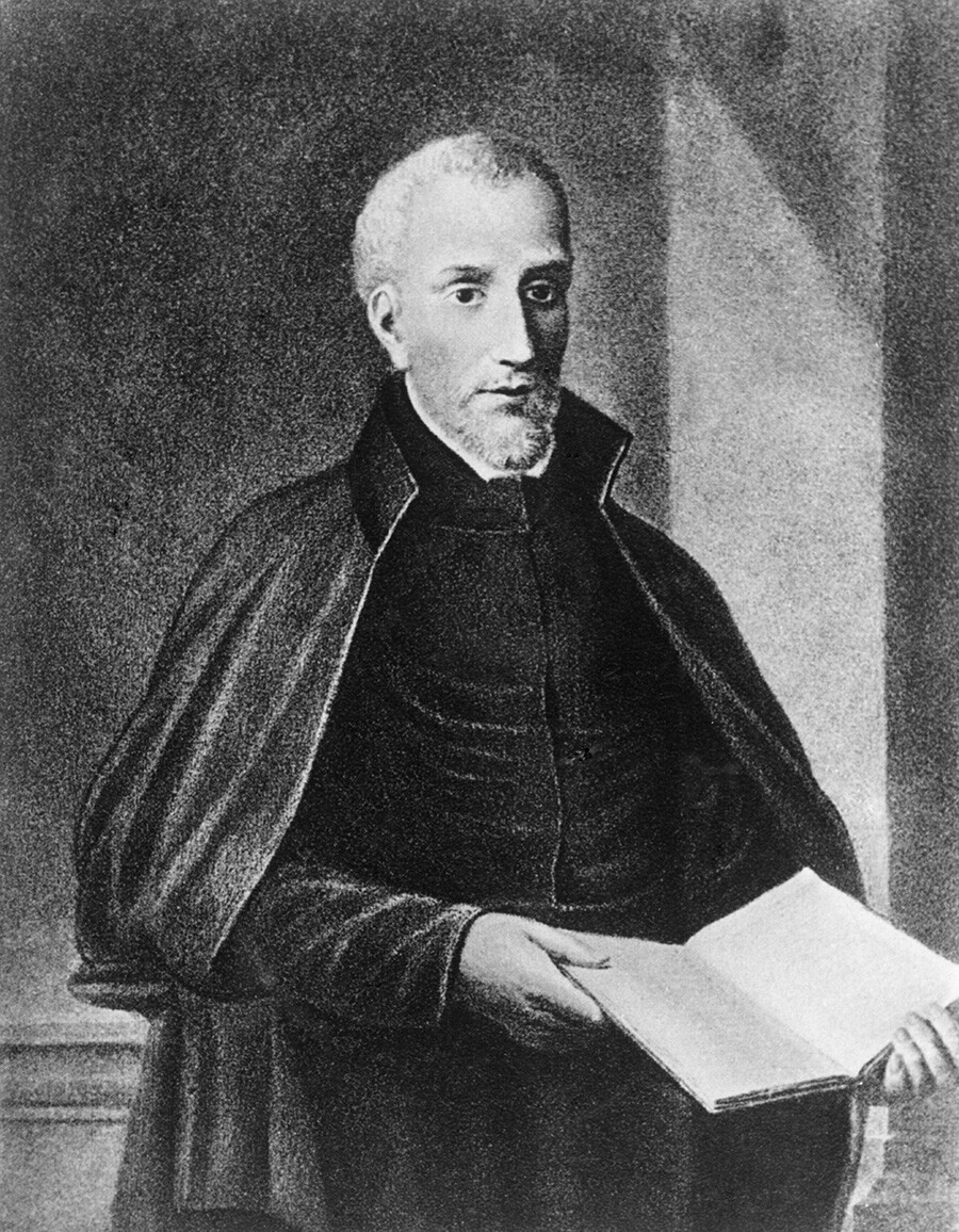 Antonio Possevino (Mantova, 1533 – Ferrara, 1611) è stato un gesuita, scrittore e diplomatico italiano, al servizio dello Stato Pontificio. Scrisse “Moscovia”, un importante saggio sulla storia russa