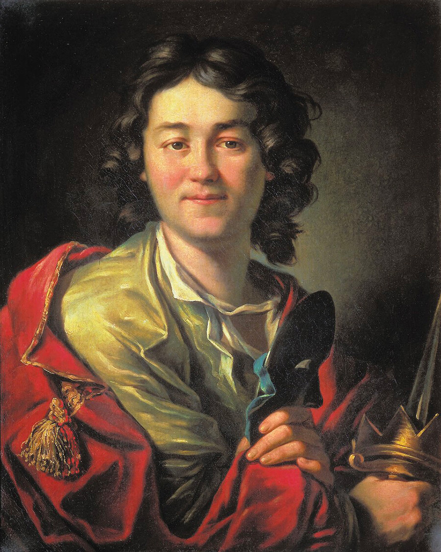 Anton Lysenko. Portrait of Fyodor Volkov (1763)