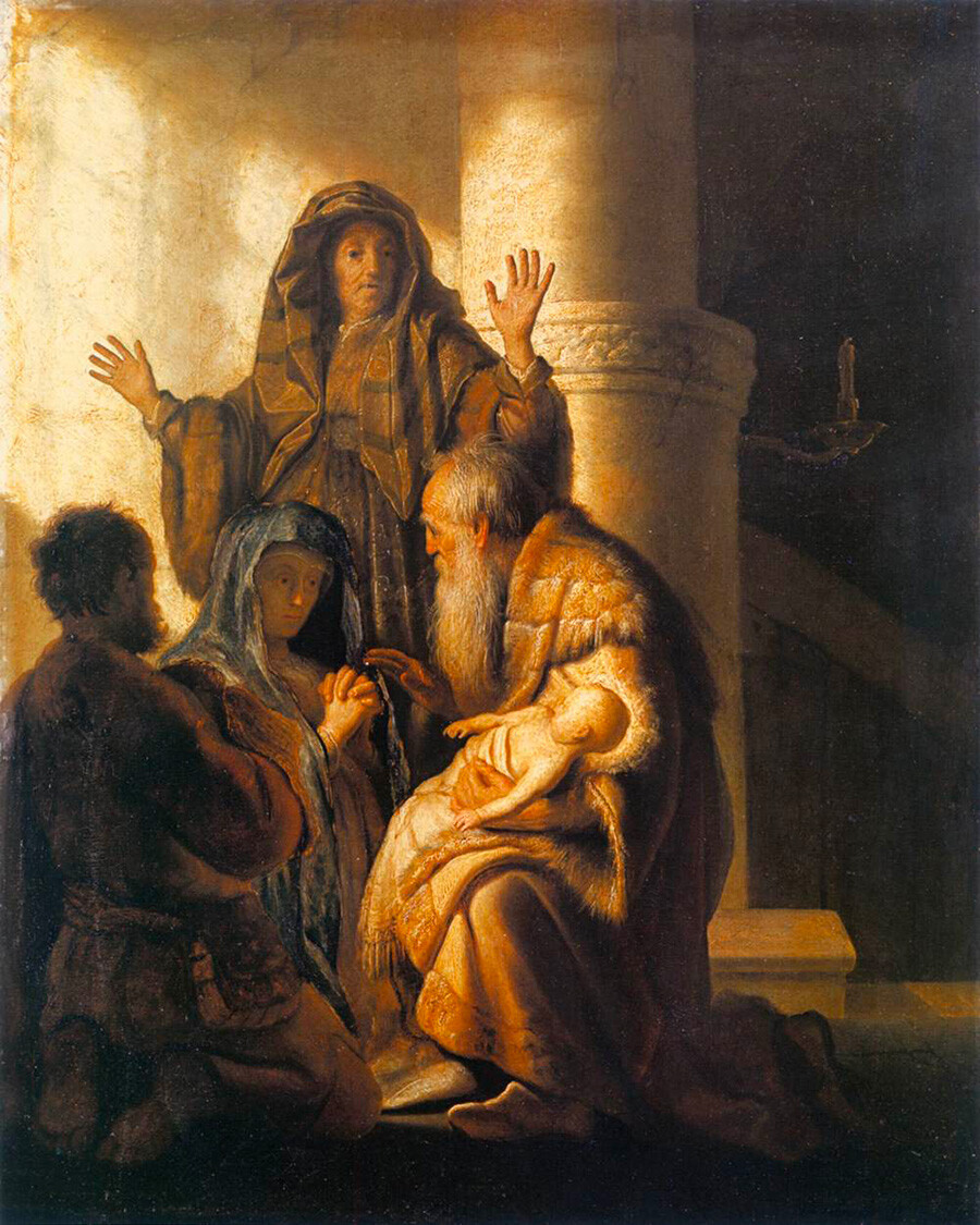 Siméon au Temple, par Rembrandt, 1627-1628